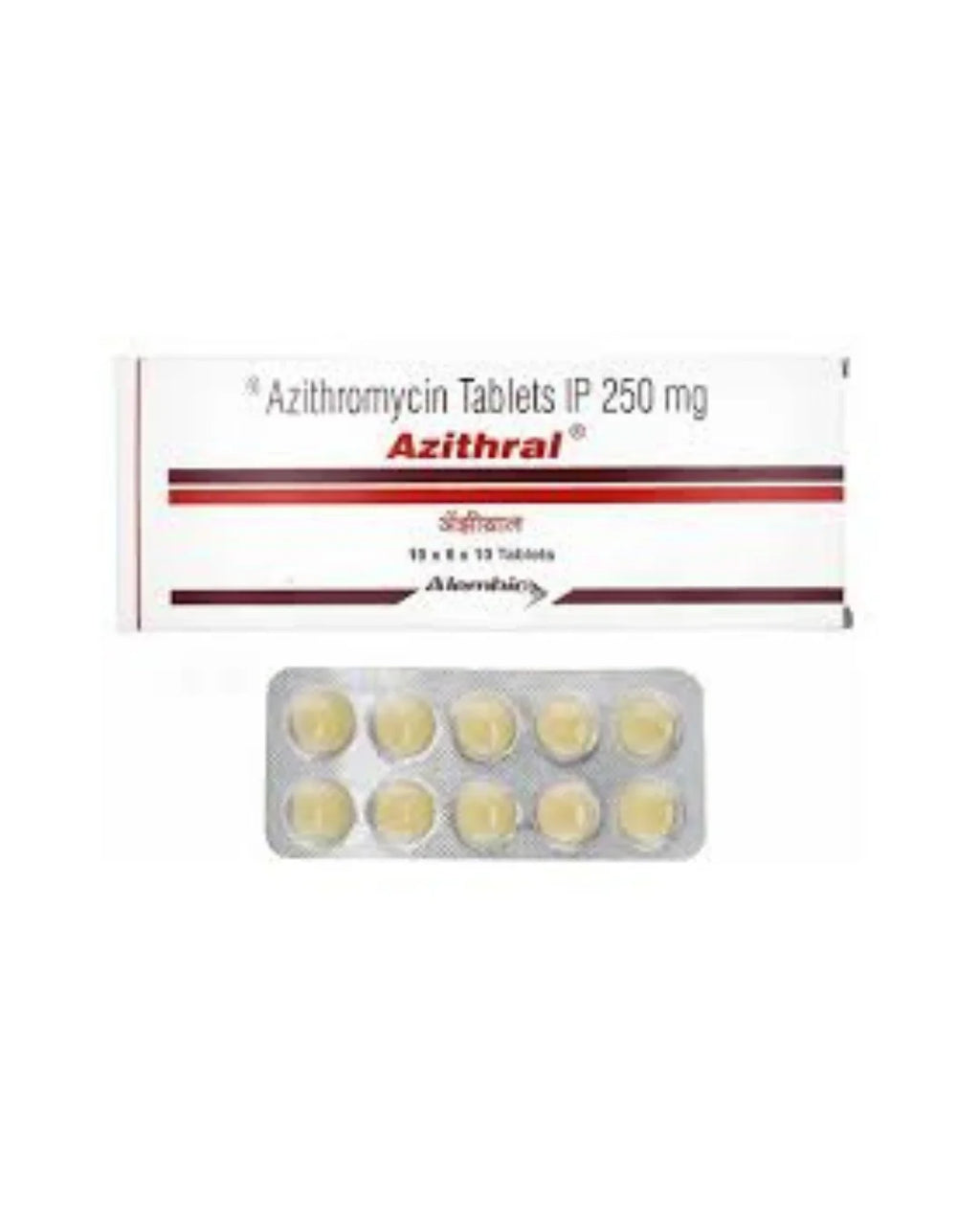 Azithral 250 mg (Azithromycin Tablets IP 250 mg) - 100 Tablets
