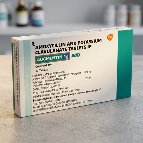 Augmentin 1mg | Prescription Antibiotic Information - 100 Tablets