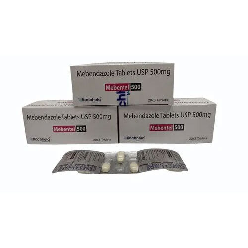 Mebendazole USP 500 mg Tablets | Uses & Benefits - 100 Tablets