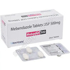 Mebendazole USP 500 mg Tablets | Uses & Benefits - 100 Tablets