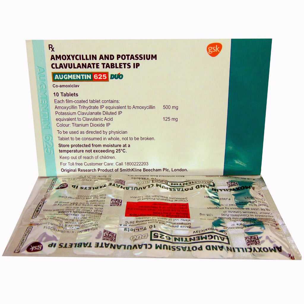 Augmentin 625 mg - 100 Tablets