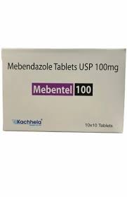 Mebendazole Tablets USP 100 mg | Antiparasitic Medicine Guide - 100 Tablets