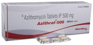 Azithral 500 MG - 100 Tablets (Azithromycin 500mg Tablets)