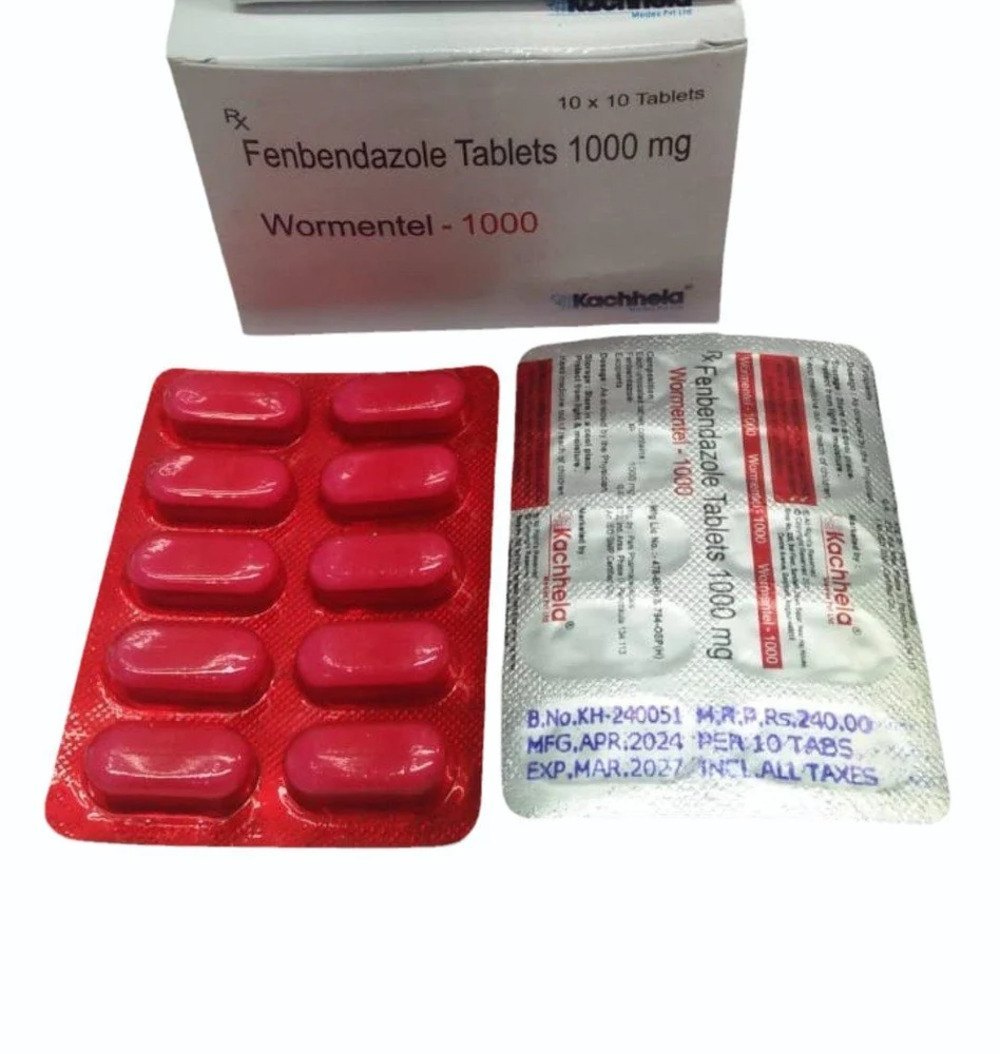 Fenbendazole Tablets 1000 mg | Professional Animal Health Medicine - 100 Tablets
