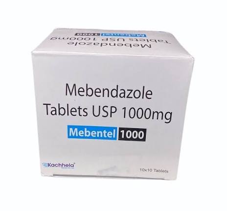 Mebendazole 1000 mg Tablets | Deworming Medicine Guide - 100 Tablets