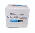 Mebendazole 1000 mg Tablets | Deworming Medicine Guide - 100 Tablets