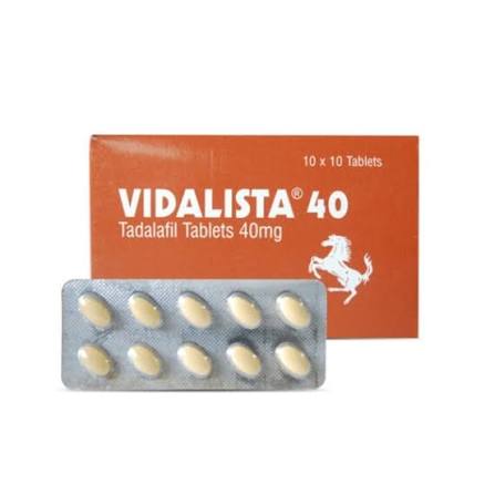 Vidalista 40 mg (Tadalafil) - 100 Tablets