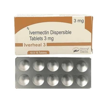 Iverheal 3mg (Ivermectin) - 100 Tablets