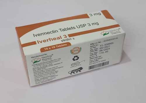 Iverheal 3mg (Ivermectin) - 100 Tablets