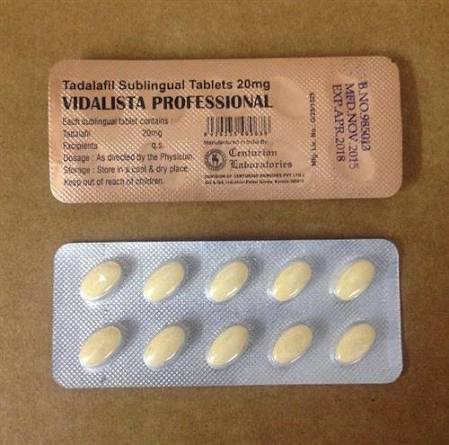 Vidalista Professional 20 mg - 100 Tablets