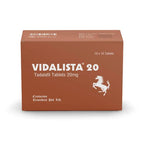 Vidalista 20mg Tablet | Tadalafil Tablets IP 20mg - 100 Tablets