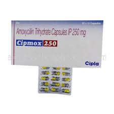 Cipmox 250 Capsules | Amoxicillin 250 mg Information - Buy 100 Tablets